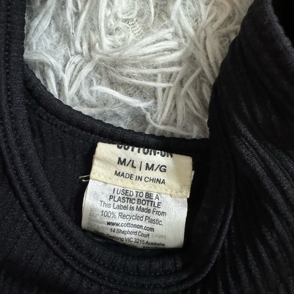 Womens Black Tank Top - Picture 3 of 3